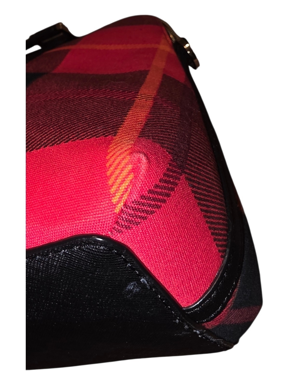 Kate Spade Newbury Lane Plaid Small Rachelle Satchel with Leather Trim-Like New - Picture 10 of 13